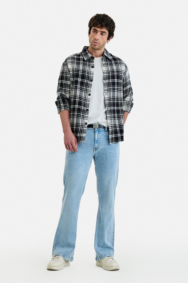 SNITCH Stretch Bootcut Washed Jeans - Image 2